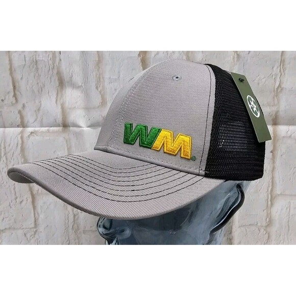 WASTE MANAGEMENT WM 100 Days of Summer Safety M2Z Trucker Snapback Hat NWT 2024 - Picture 1 of 10
